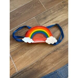 Rare vintage rainbow mini backpack bag with clouds without UNIFORM logo